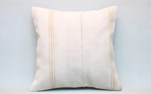 Hemp Pillow Cover, 20”x20”, Decorative Cushion, Vintage Pillow, Sofa Cushion - Picture 1 of 6