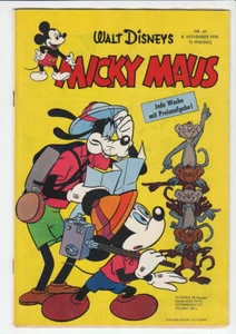 Micky Maus 1958 n.o 44 cuaderno original antiguo ¡en buen estado! - Imagen 1 de 5