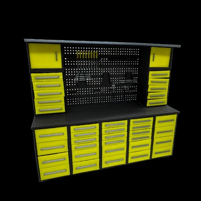 Профессиональный гаражный верстак - диорама - модель автомобиля - механик - литой - Изображение 1 из 4