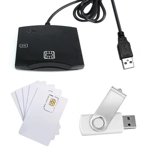 Smart SIM Card Reader Writer: EMV Chip Reader Writer Programmer with 5pc Blan... - Picture 1 of 6