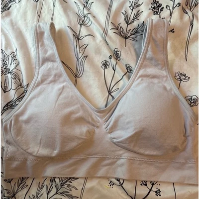 Bralette de salón acolchado sin costuras blanco Genie Bralette, XL/1X Foto 1 de 4