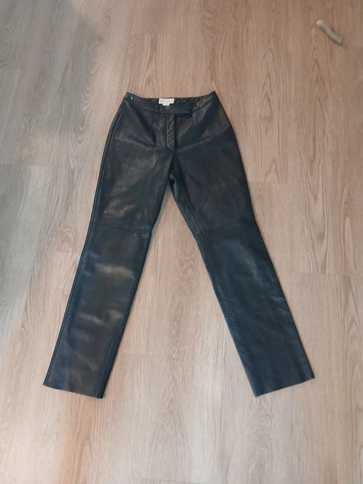 merona leather pants Sz 4 Black - Image 1 of 4
