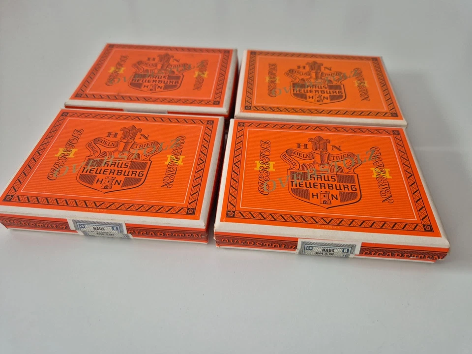 Pappschachteln Boxen Overstolz Haus Neuerburg 24 Zigaretten leer - Bild 1 von 4