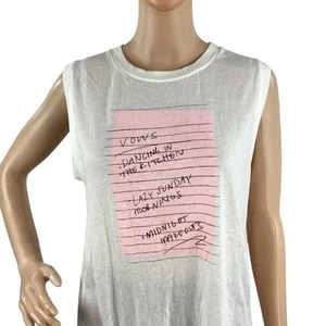 Wildfox Vows Bailando en la Cocina Muscular Tanque Blanco Talla S - Imagen 1 de 6