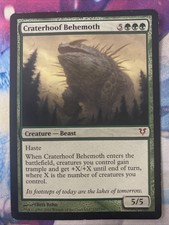 Craterhoof Behemoth - Avacyn Restored MTG-  Heavy Played