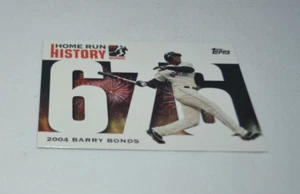 2006 TOPPS - BARRY BONDS HOME RUN HISTORY CARD BB 676 - Picture 1 of 5