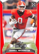 2023 Leaf Draft RED Football Trading Cards Pick From List Base - Auto H