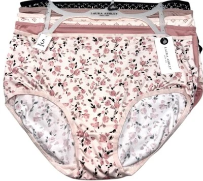 Paquete de 5 calzoncillos ropa interior LAURA ASHLEY para mujer mezcla de poliéster talla 2X Foto 1 de 4