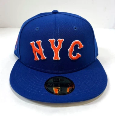 New York Mets MLB NE 2024 City Connect Fitted Hat~ Royal Blue - Image 1 of 4