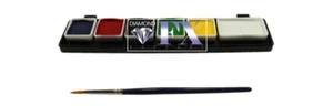 Primary 6 Color Face Painting Palette Diamond FX 6x3gm - Picture 1 of 1