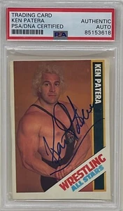 Ken Patera 1985 Wrestling All Stars Magazine Trading Card #26 WWF AWA PSA/DNA - Picture 1 of 2