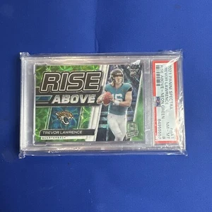 2021 Spectra Trevor Lawrence Rise Above 07/35 Jaguars RC! Green Scope PSA 8 - Picture 1 of 2