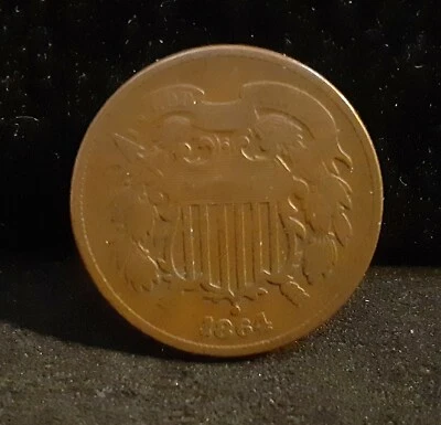 1864 Two Cent Piece - Fine - RPD FS1302 (001.7)    ENN COINS - Image 1 of 2