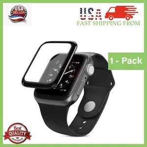 Apple Watch Full Screen Protector Series 8/7/6/5/4/3/2/1/SE 38/40/42/44/45/49mm - Photo 1 sur 12