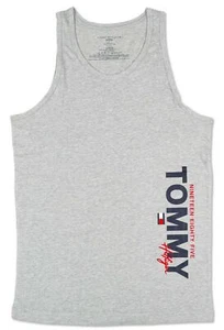 Men's Logo Graphic Tank Shirt Sleeveless BY Tommy Hilfiger Size M GRAY COLOR - Picture 1 of 2