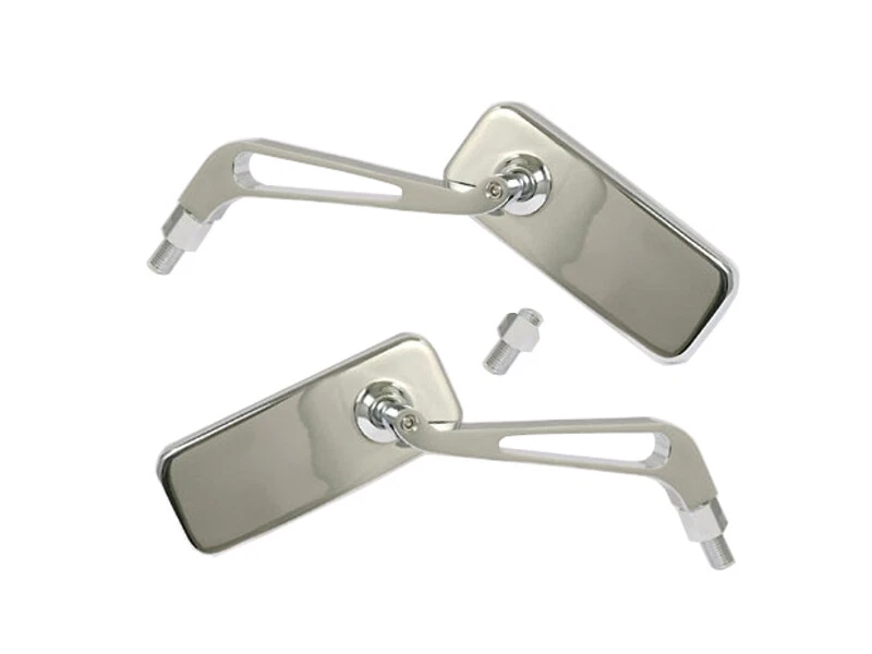 Par Espejos Aluminio Azul Cristal para Yamaha Dt FJ Fz Rd Sr SRX TDM Tdr Tt Wr - Imagen 1 de 1