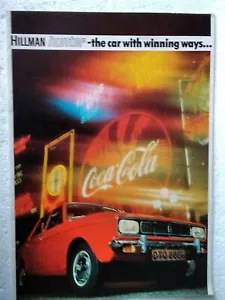 1970 Hillman Hunter Brochure. 12 Pages. fair condition. - Picture 1 of 3