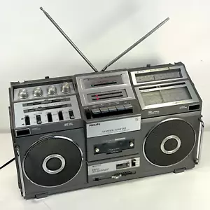 Power confirmed* Boombox Philips D8714 Ghettoblaster Spatial Stereo 4 BAND - Bild 1 von 11