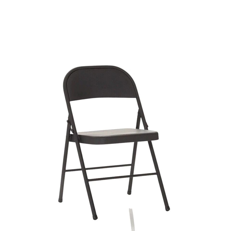 Mainstays 14715BLK4E Steel Folding Chair - Black (4 Pack)