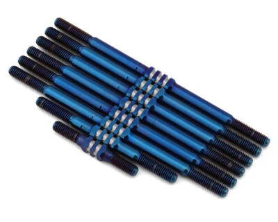JConcepts Team Associated RC10T Fin Titanium Turnbuckles (Blue) (8) [JCO2828-1] - Image 1 of 2