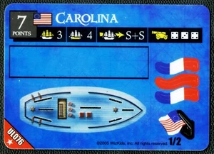 **Pirates Of The Revolution, 3 MAST AMERICAN SHIP, CAROLINA, #UL076 - Picture 1 of 3