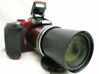 Nikon Coolpix P600 compact digital camera *red with accessories *superb