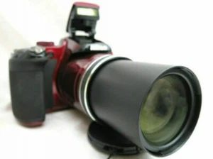 Nikon Coolpix P600 Kompakt Digitalkamera *rot mit Zubehör *top - Bild 1 von 6