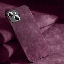 Case For iPhone 15 14 13 12 11 Pro Max XR XS 8 + Luxury Suede Leather Soft Cover
