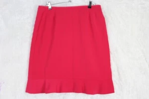 Falda pequeña Le Suit para mujer 10P rosa brillante forrada damas con volantes con botones - Imagen 1 de 8