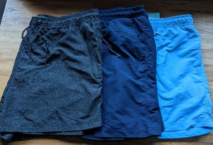 Pantalón corto para hombre Primark de punto azul flameado