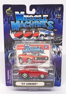 Muscle Machines 1/64 Scale 71151 03-25 - 1969 Chevrolet Camaro - Red/White - Picture 1 of 5
