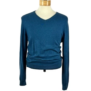 Sonoma Men's Teal Green V-Neck Pullover Long Sleeve Sweater Size Medium - Picture 1 of 23