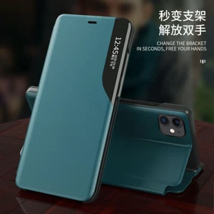 Stand PU Leather Case Cover Luxury For iPhone 15 14 13 12 11 Pro Max XS Soft - Picture 1 of 14
