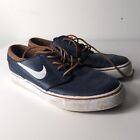 Nike Zoom Stefan Janoski OG Mens 9.5 Sneakers Shoes Navy Leather Lace Up Fashion