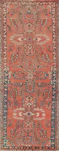 Vintage Floral Traditional 10 ft Runner Rug Rust Wool Hand-knotted Carpet 3x10 - Picture 1 of 22