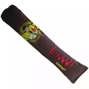 Rosewood Yeoww Catnip Brown Cigar 7" Soft, Cat Toy Filled With Organic Catnip - Picture 1 of 2