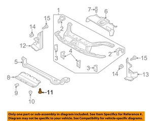 FORD OEM 00-07 Focus Radiator Core Support-Lower Shield Retainer W702846S300 - Foto 1 di 2