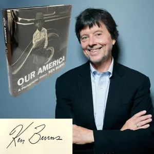 Ken Burns OUR AMERICA Signed First later Printing Illustrated Art Photography F - Imagen 1 de 18