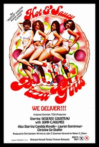 Pizza Girls Hot and Saucy Filmposter für Erwachsene Leinwandbild Kühlschrankmagnet 6 x 8 - Bild 1 von 2