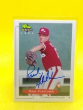 PERSONAL AUTOGRAPH Paul Fletcher 1991 Classic Best #111