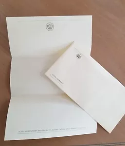 VINTAGE HOTEL QUEEN MARY STATIONERY & ENVELOPE - Picture 1 of 5