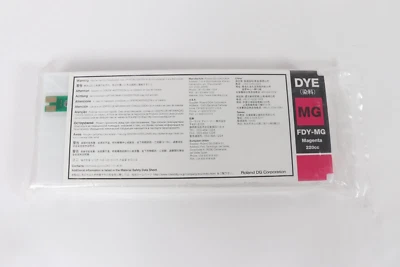 Genuine Roland FDY-MG 220cc Pigment Magenta Ink Cartridge New Sealed - Image 1 of 2