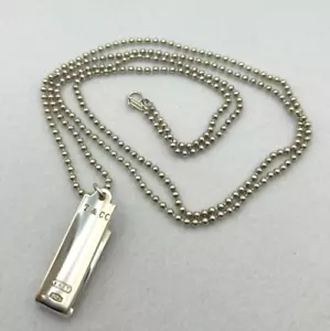 Tiffany & Co. 1837 Kugelkette lange Halskette Anhänger Sterlingsilber 925 - Bild 1 von 14