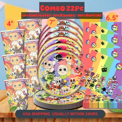 JEWELESPARTYZ Dandys world PARTY SUPPLIES BIRTHDAY DECORATION BALLOON TABLEWARE SWIRL DISPlaY