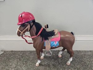 Our Generation American Girl 18" Marrón Castaño Caballo con Sillín y Accesorios - Imagen 1 de 8