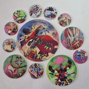 Shogun Warriors Brave Raideen 12 x Round Menko Marumenko Vintage Japanese (B) - Picture 1 of 13