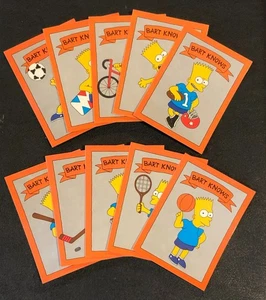 Bart Simpson Knows Sports 10 Card TV Series Show Trading Card Set - Picture 1 of 3