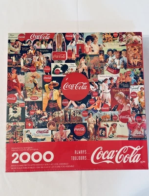 New Shrinkwrapped Springbok Coca Cola Jigsaw Puzzle Always Toujours  2000 Pieces - Image 1 of 3