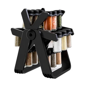 Stable Seasoning Storage Shelf with 18 Cans Ferris Wheel Organizer - Picture 1 of 6