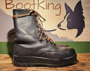 Swiss M90 Black Army Combat, Walking, Hiking, Service Boots UK 9 #2282 - Picture 1 of 10